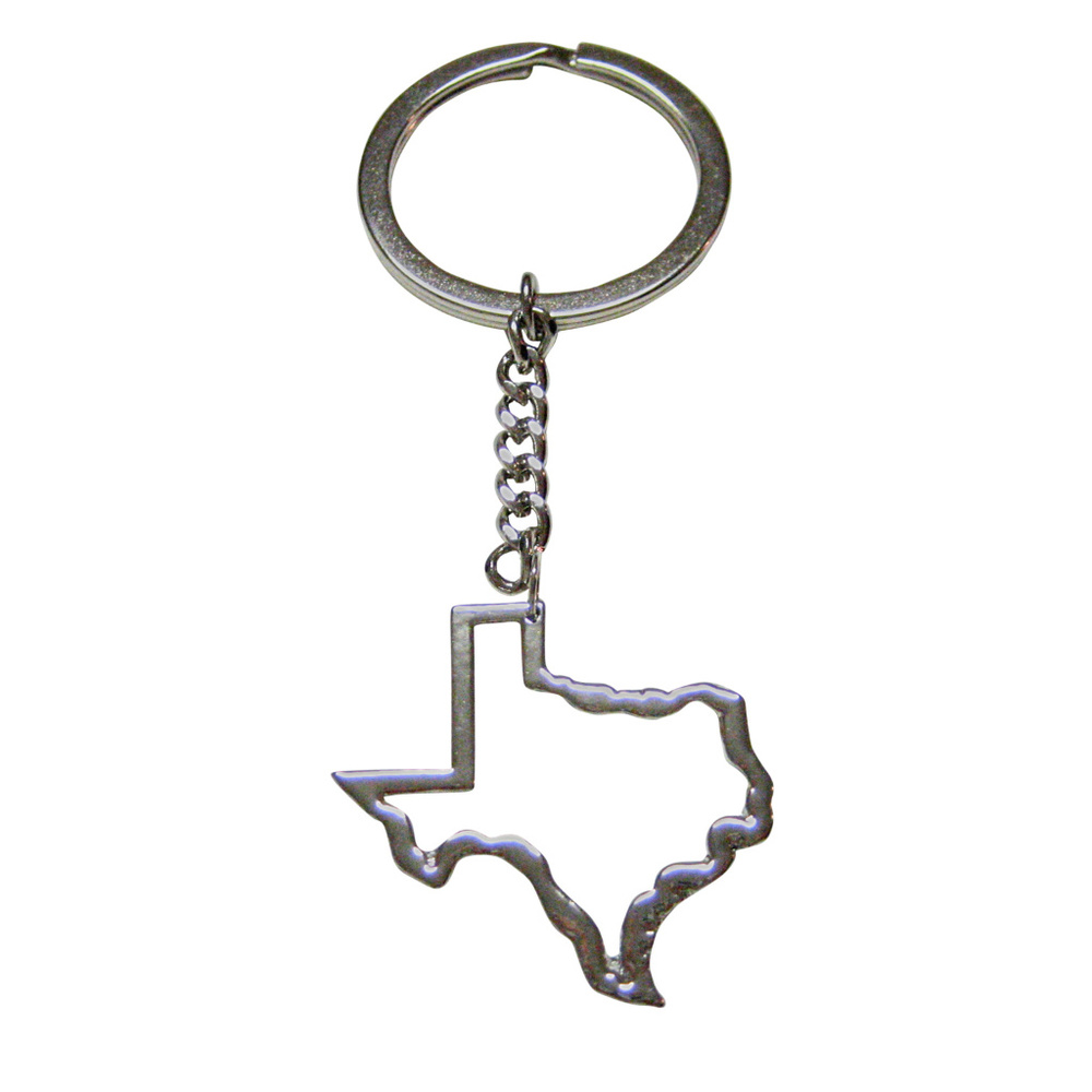 Texas State Map Outline Keychain - image 1